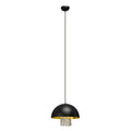 Orsina Allaura Black Metal and Crystal Pendant Light – Modern Ceiling Light