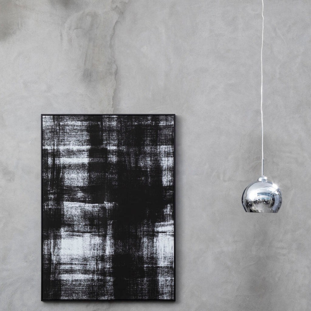 Orsina Osborn Chrome Pendant Light with White Inner Shade | Kitchen