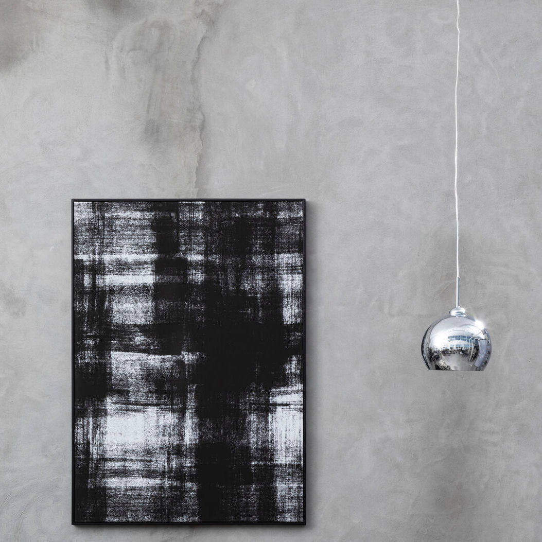 Orsina Osborn Chrome Pendant Light with White Inner Shade | Kitchen