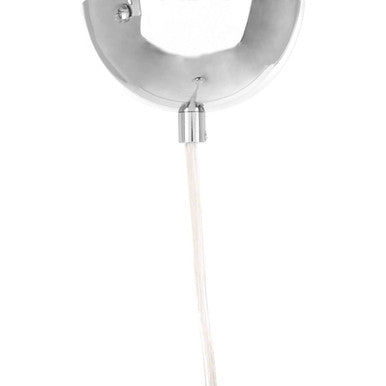 Orsina Osborn Chrome Pendant Light with White Inner Shade | Kitchen