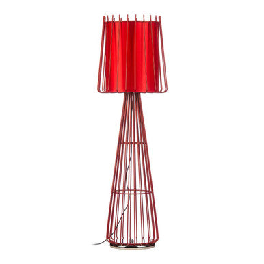 Orsina Aria Red Floor Lamp – Modern Statement Lighting for Living Rooms