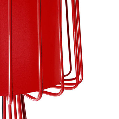 Orsina Aria Red Floor Lamp – Modern Statement Lighting for Living Rooms