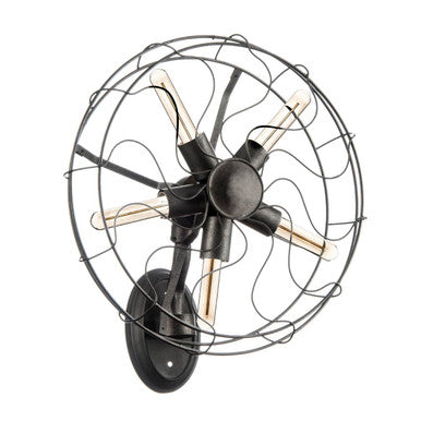 Orsina Trissoni Vintage Fan Wall Light – Sculptural Brass Sconce