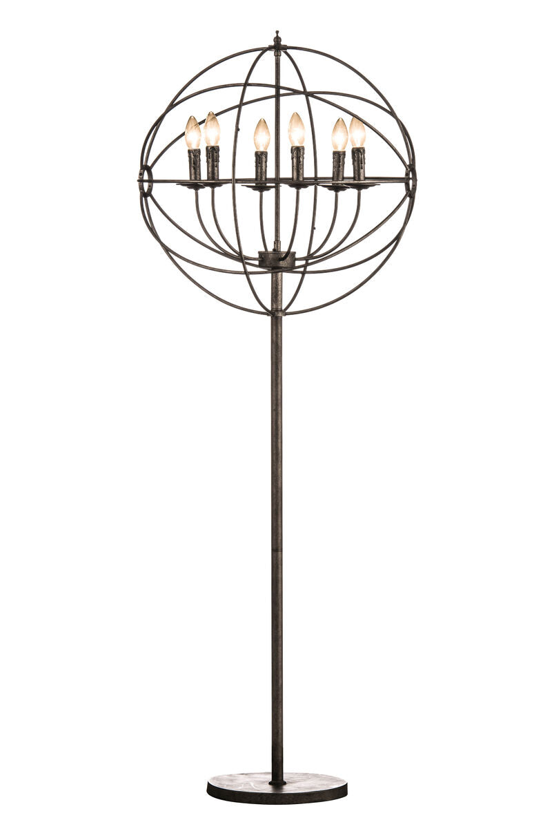 Orsina Orbital 6 Arm Floor Lamp – Modern Multi-Light Sculptural Lamp