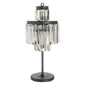 Orsina Art Deco Table Lamp – Clear Glass Modern Bedside Lighting