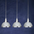 Orsina Vermont 3-Shutter Pendant Light – Grey and Chrome Finish