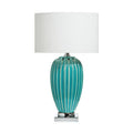 Orsina Apus Ceramic Table Lamp – Modern Turquoise Bedside Lighting