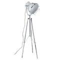 Orsina Industrial Tripod Floor Lamp – Modern White Metal Lighting