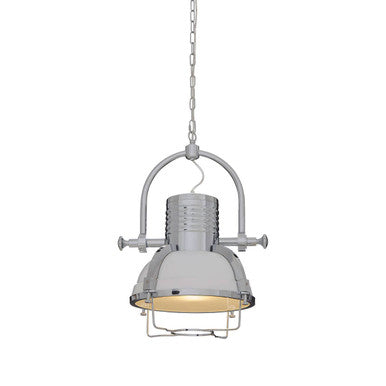 Orsina Industrial Revolution Chrome Pendant Light | Metal Ceiling Light