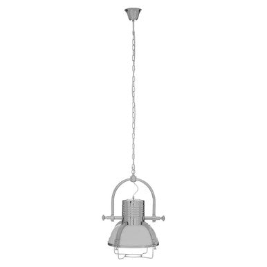 Orsina Industrial Revolution Chrome Pendant Light | Metal Ceiling Light