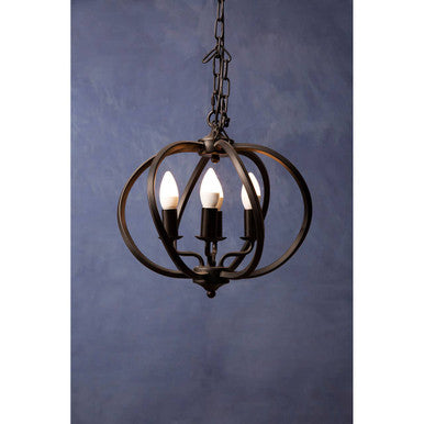 Orsina Aspen Matt Black Iron Pendant Light – Industrial Ceiling Light