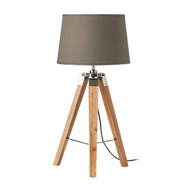 Orsina Hadson Tripod Table Lamp – Modern Light Wood Bedside Lighting