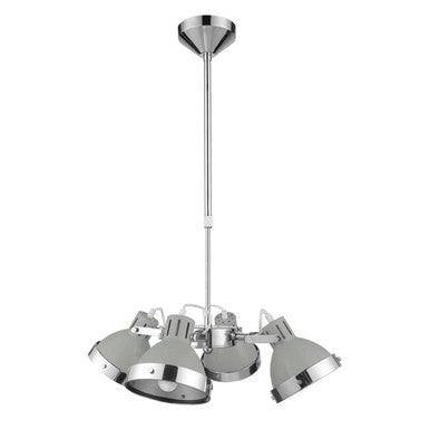 Orsina Jasper 4-Light Grey Shade Pendant Light for Kitchen Island