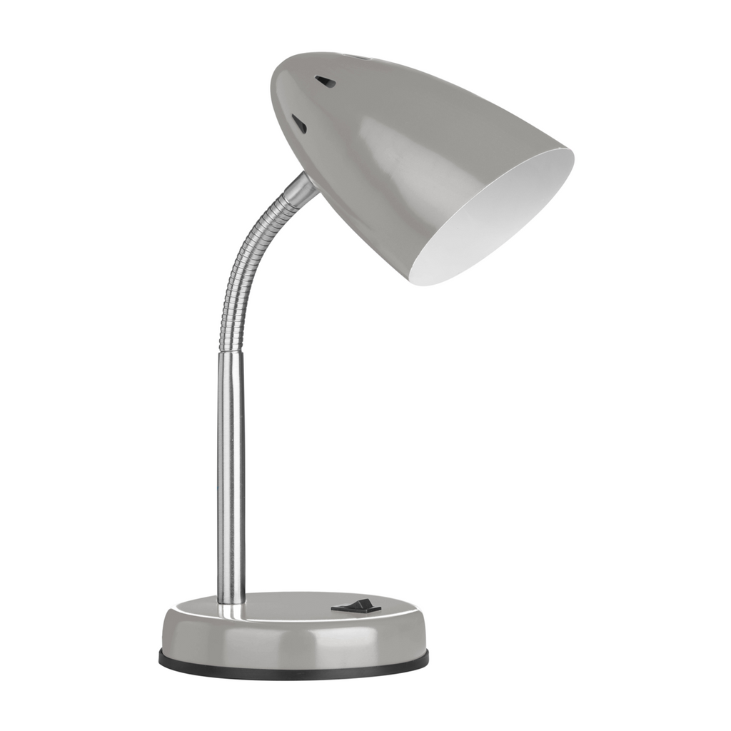 Orsina Flexi Grey Desk Lamp – Adjustable Modern Task Light for Study