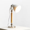 Orsina Stockholm Table Lamp – Scandinavian Wood Desk Lamp with UK Plug