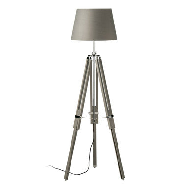 Orsina Jasper Floor Lamp – Modern Silver and Grey Standing Light