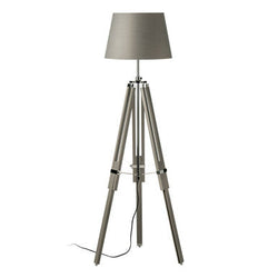 Orsina Jasper Floor Lamp – Modern Silver and Grey Standing Light