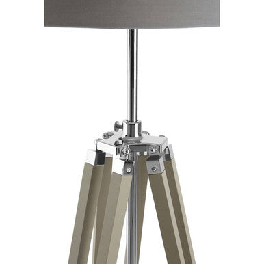 Orsina Jasper Floor Lamp – Modern Silver and Grey Standing Light