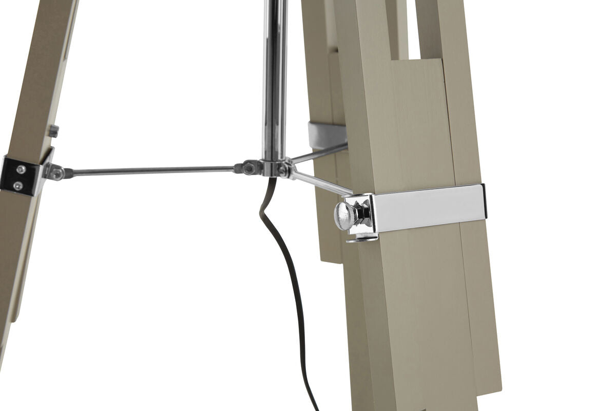 Orsina Jasper Floor Lamp – Modern Silver and Grey Standing Light