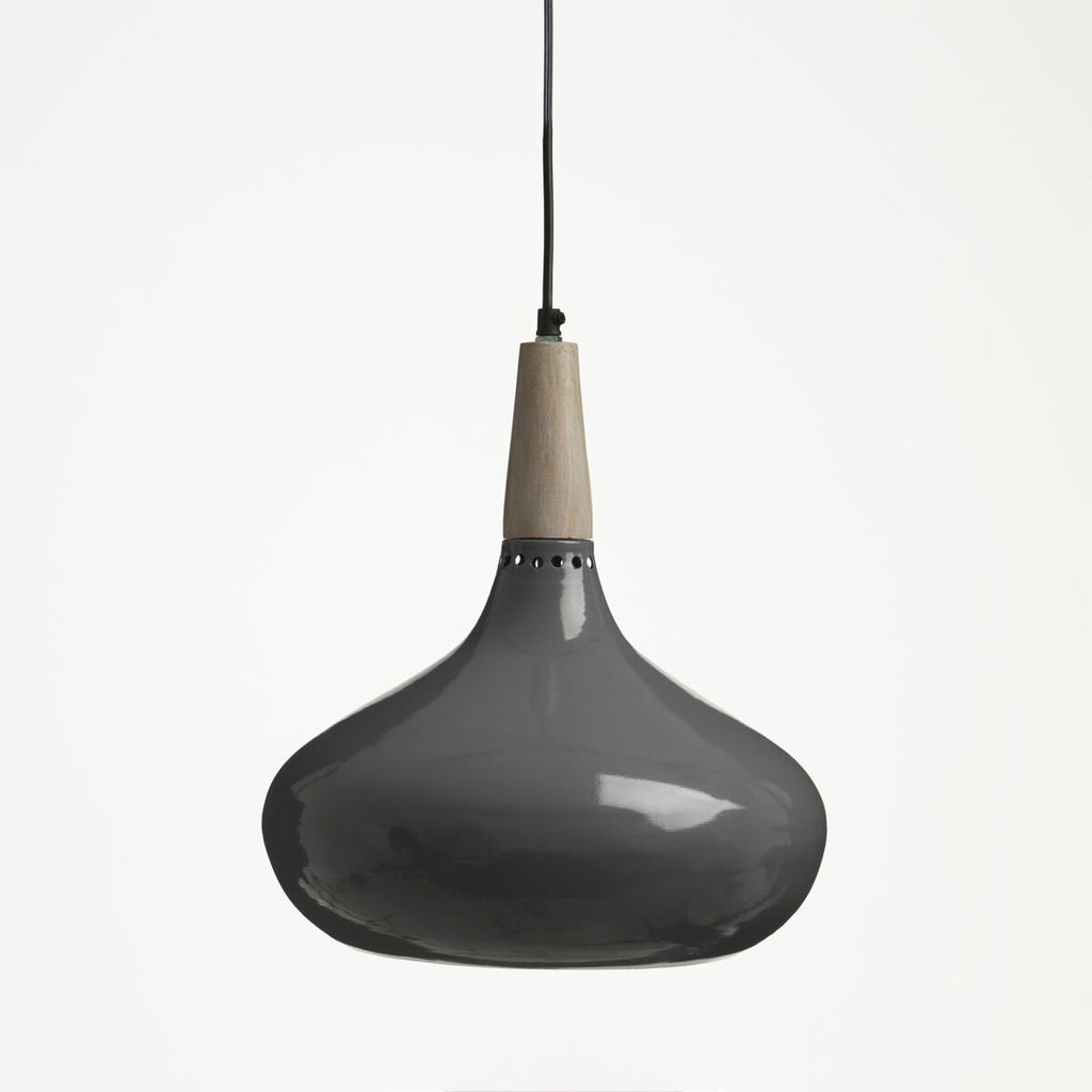 Orsina Stockholm Grey Pendant Light – Scandinavian Steel Task Lighting