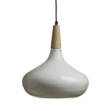 Orsina Stockholm White Curved Pendant Light – Modern Kitchen Lighting