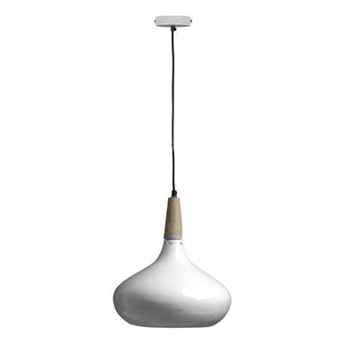 Orsina Stockholm White Curved Pendant Light – Modern Kitchen Lighting