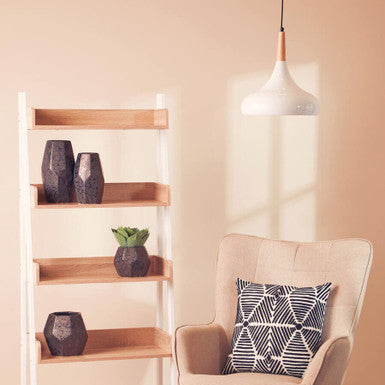 Orsina Stockholm White Curved Pendant Light – Modern Kitchen Lighting