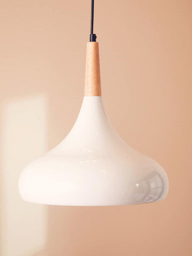 Orsina Stockholm White Curved Pendant Light – Modern Kitchen Lighting