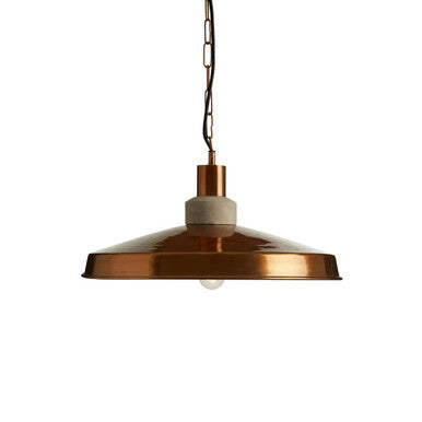 Orsina Stockholm Copper and Aluminium Pendant Light – Modern Dome