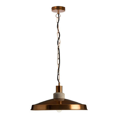 Orsina Stockholm Copper and Aluminium Pendant Light – Modern Dome