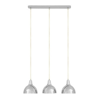 Orsina Jasper Chrome Horizontal Linear Pendant Light for Kitchen Islands