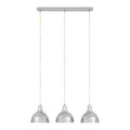Orsina Jasper Chrome Horizontal Linear Pendant Light for Kitchen Islands