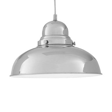 Orsina Jasper Chrome Bowl Pendant Light – Modern Kitchen Ceiling Lighting