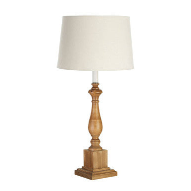 Orsina Emely Candle Table Lamp – Modern Wooden Square Base Light