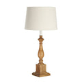 Orsina Emely Candle Table Lamp – Modern Wooden Square Base Light