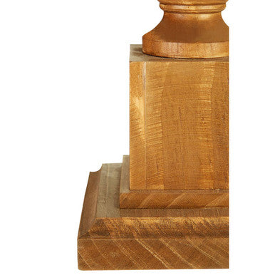 Orsina Emely Candle Table Lamp – Modern Wooden Square Base Light