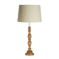 Orsina Emely Candle Table Lamp – Modern Wooden Round Base Accent