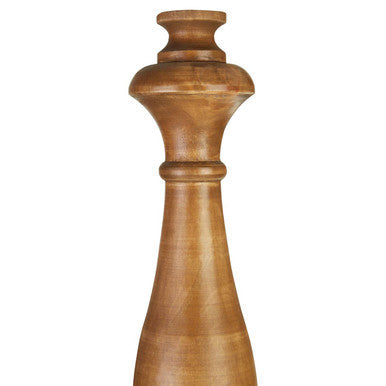 Orsina Emely Candle Table Lamp – Modern Wooden Round Base Accent