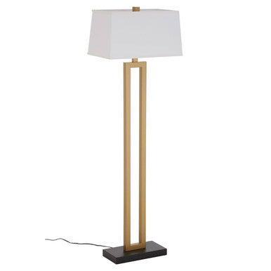 Orsina Leora Floor Lamp – Modern Gold and White Standing Light
