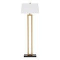 Orsina Leora Floor Lamp – Modern Gold and White Standing Light