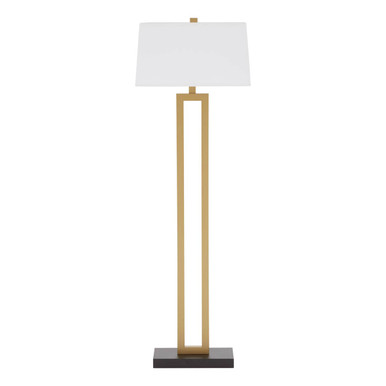 Orsina Leora Floor Lamp – Modern Gold and White Standing Light