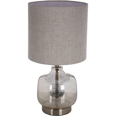Orsina Lucia Grey Table Lamp – Modern Minimalist Bedside Lighting