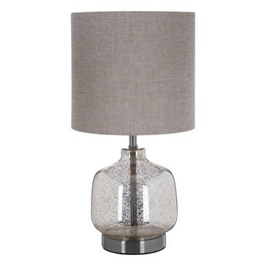 Orsina Lucia Grey Table Lamp – Modern Minimalist Bedside Lighting
