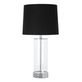 Orsina Ludo Table Lamp – Modern Chrome and Black Bedside Lighting
