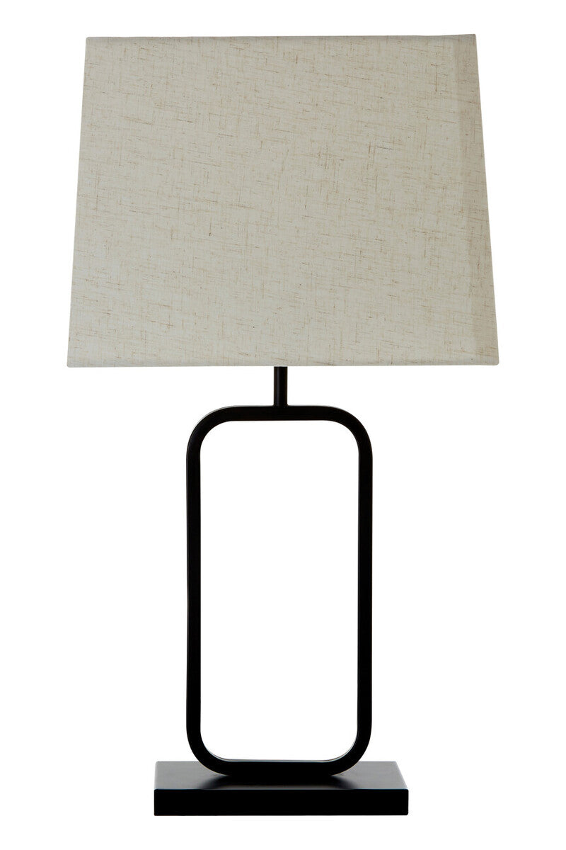 Orsina Lucas Table Lamp – Natural and Black Modern Bedside Lighting
