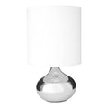 Orsina Niko White Fabric Shade Table Lamp – Modern Bedside Lighting