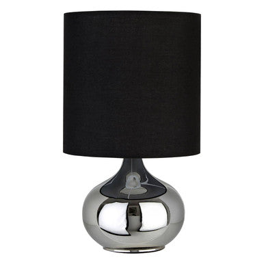 Orsina Niko Black Fabric Shade Table Lamp | Modern Bedside Lighting