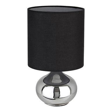 Orsina Niko Black Fabric Shade Table Lamp | Modern Bedside Lighting