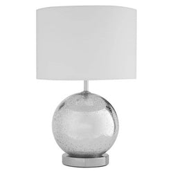 Orsina Naomi White Fabric Shade Table Lamp – Modern Bedside Lighting