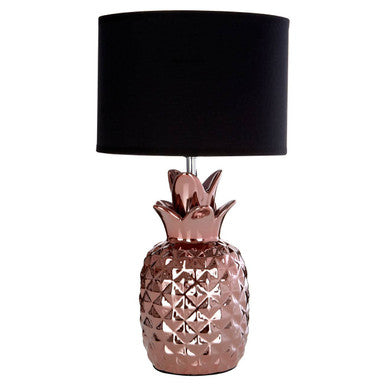 Orsina Tiziano Pineapple Copper Ceramic Table Lamp – Decorative Lighting